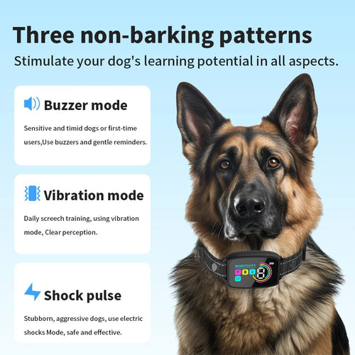 Automatic Anti - Bark Dog Collar – Rechargeable Training Collar - GluxeHaus