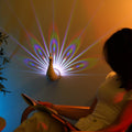 Peacock Wall Lamp – Colorful Ambient Light Decor - GluxeHaus
