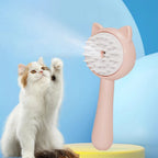 Pet Massage Brush Comb – Self - Cleaning Grooming Tool - GluxeHaus