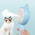 Pet Massage Brush Comb – Self - Cleaning Grooming Tool - GluxeHaus