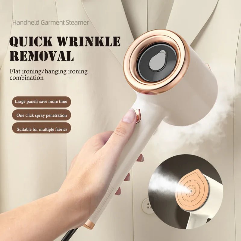 Portable Garment Steamer – Compact Wrinkle Remover - GluxeHaus