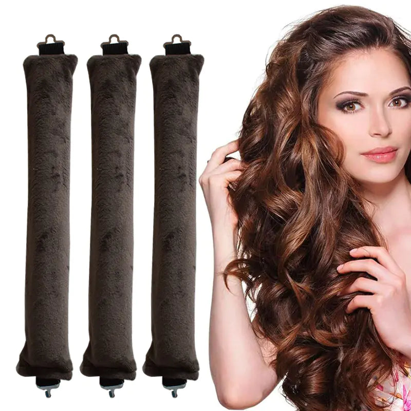Thick Curling Wand for Big Waves - 3 Curling Rods