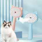 Pet Massage Brush Comb – Self - Cleaning Grooming Tool - GluxeHaus