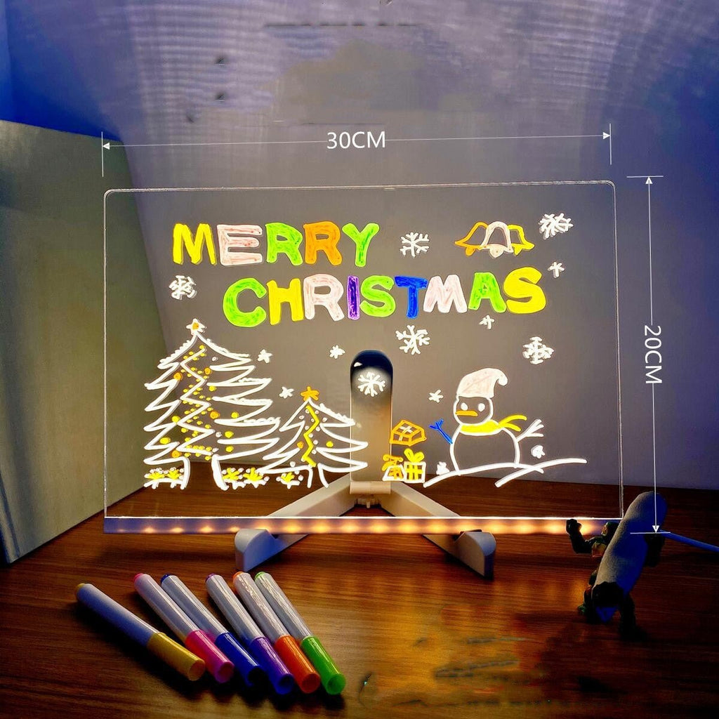 LED Note Board Lamp – Acrylic Message Light - GluxeHaus