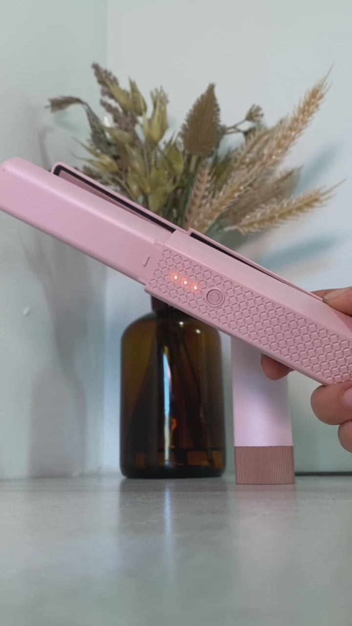 Cordless Hair Straightener – Portable USB Styling Tool